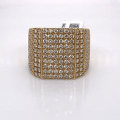 3.80CT Diamond 14K Yellow Gold Ring - White Carat - USA & Canada