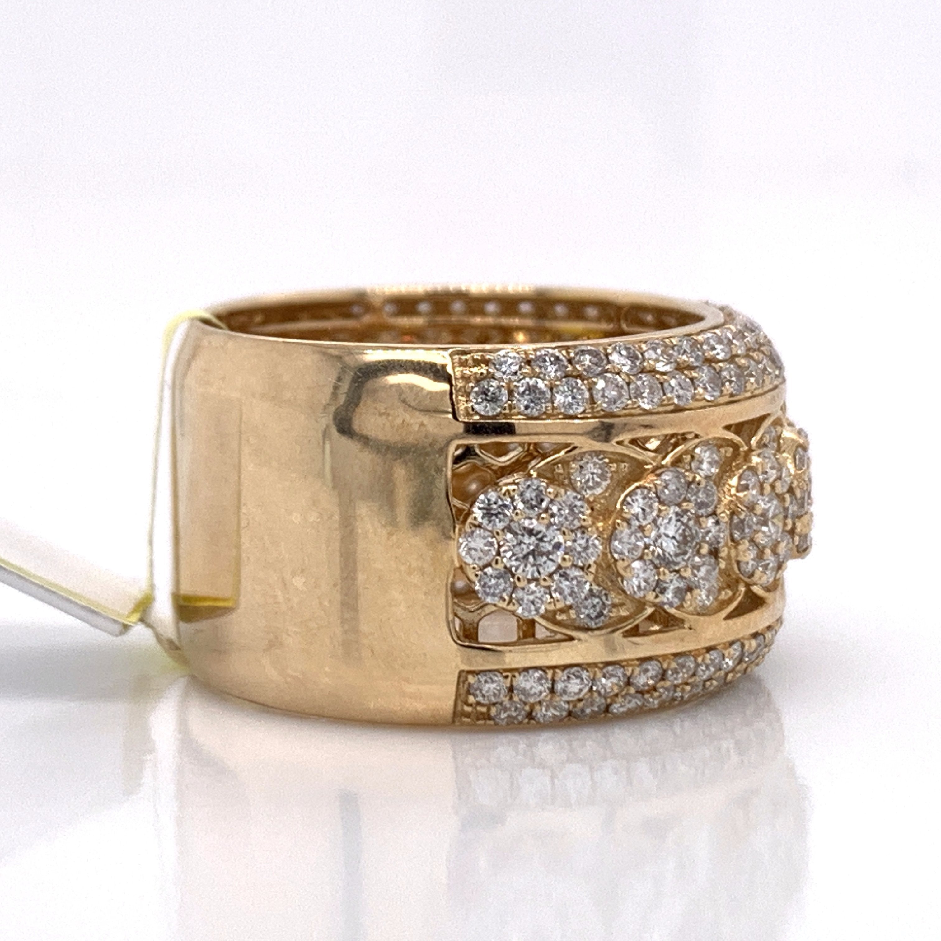 3.00CT Diamond 10K Yellow Gold Ring - White Carat - USA & Canada