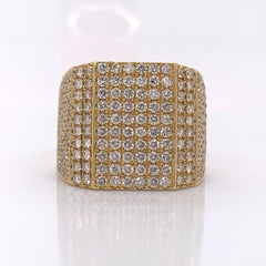 3.80CT Diamond 14K Yellow Gold Ring - White Carat - USA & Canada