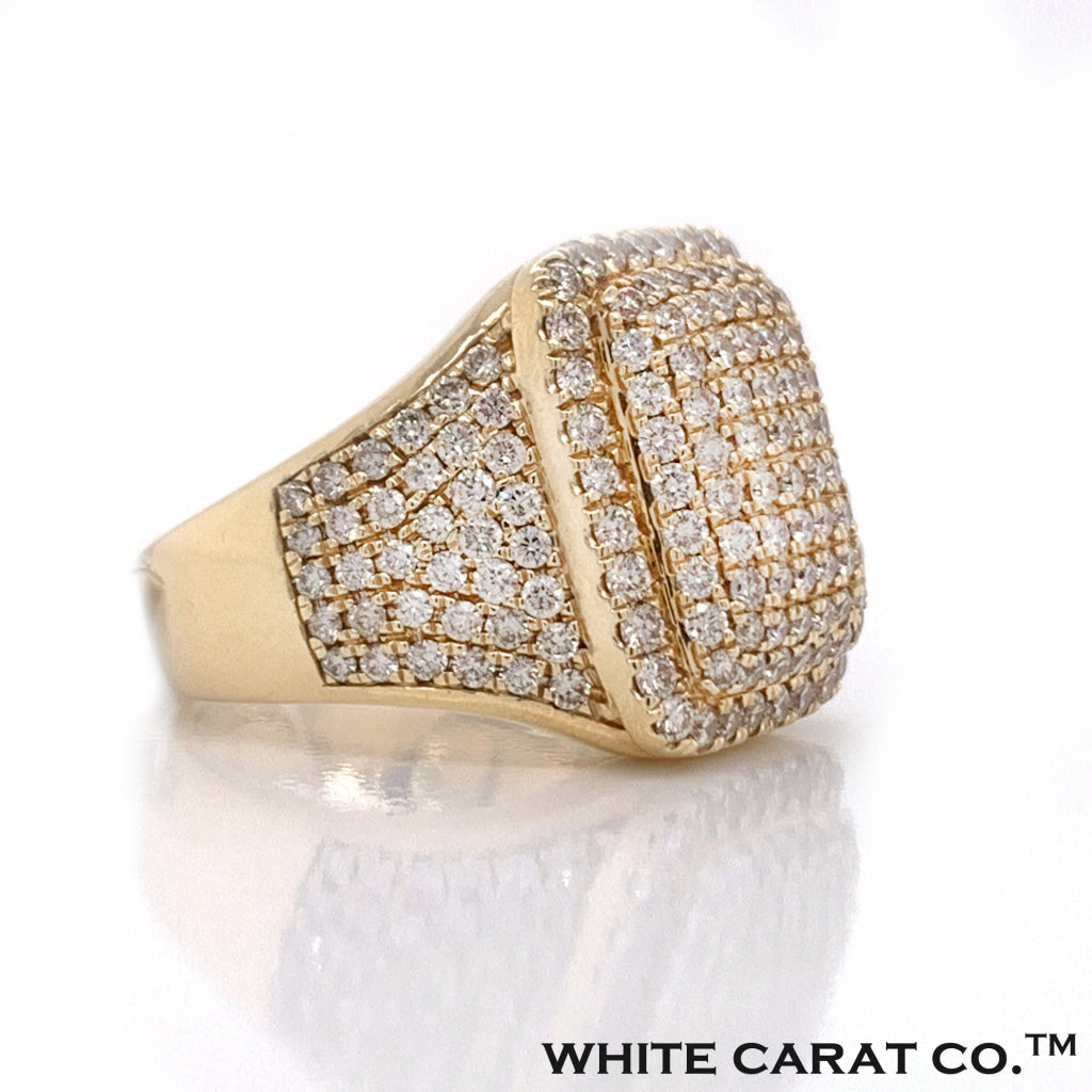 4.25 CT. Diamond Yellow Gold Ring 14K - White Carat - USA & Canada