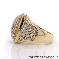 4.25 CT. Diamond Yellow Gold Ring 14K - White Carat - USA & Canada