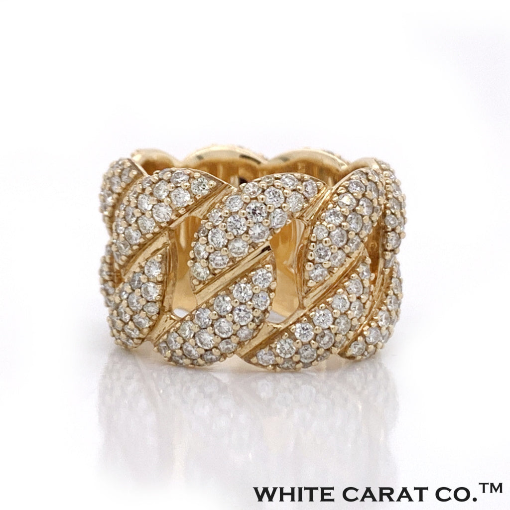 5.25 CT. Diamond Yellow Gold Ring - White Carat - USA & Canada