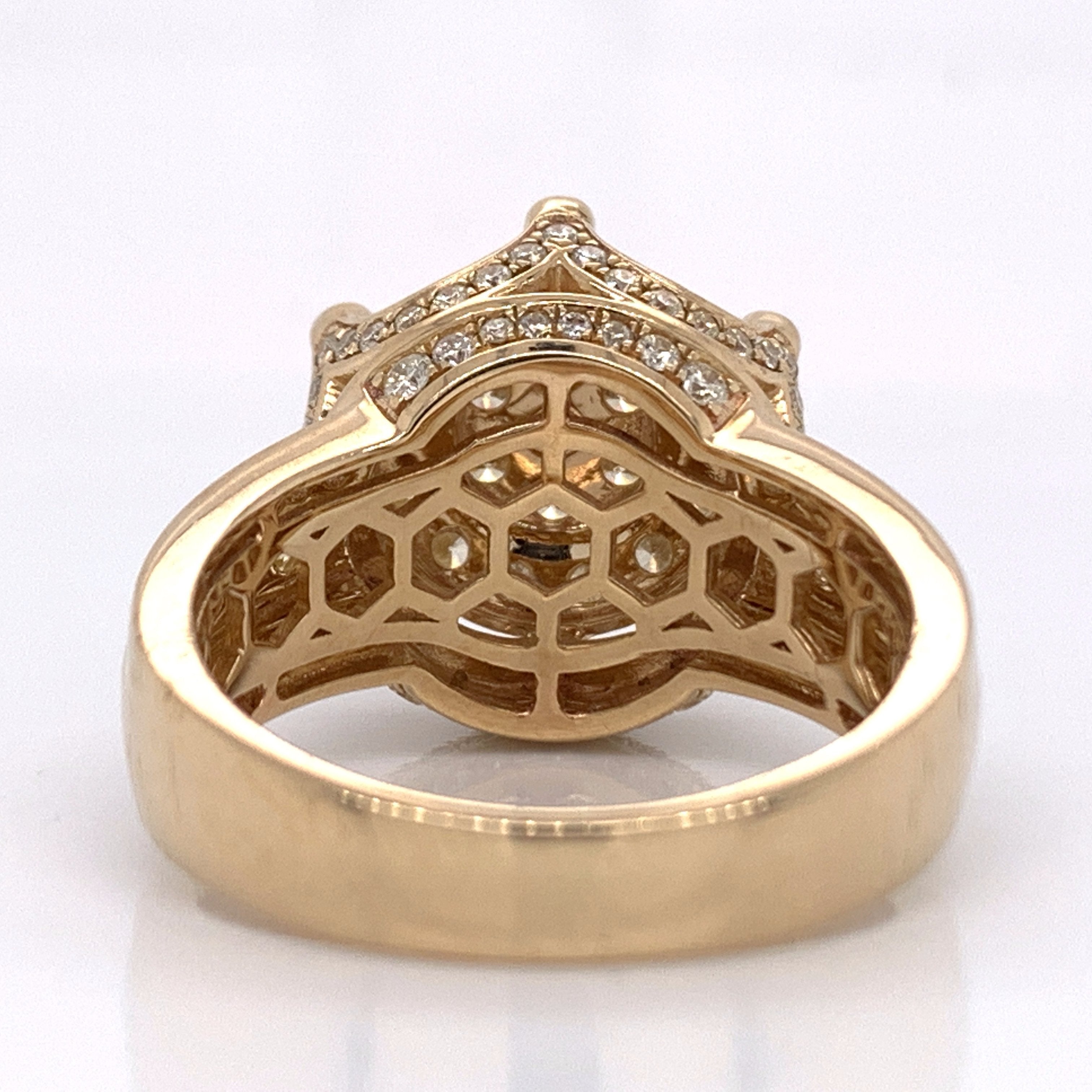 2.50CT Diamond 10K Yellow Gold Ring - White Carat - USA & Canada