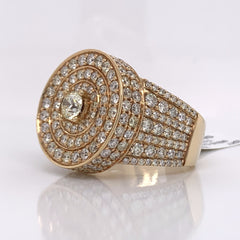 6.50CT Diamond 10K Yellow Gold Ring - White Carat - USA & Canada