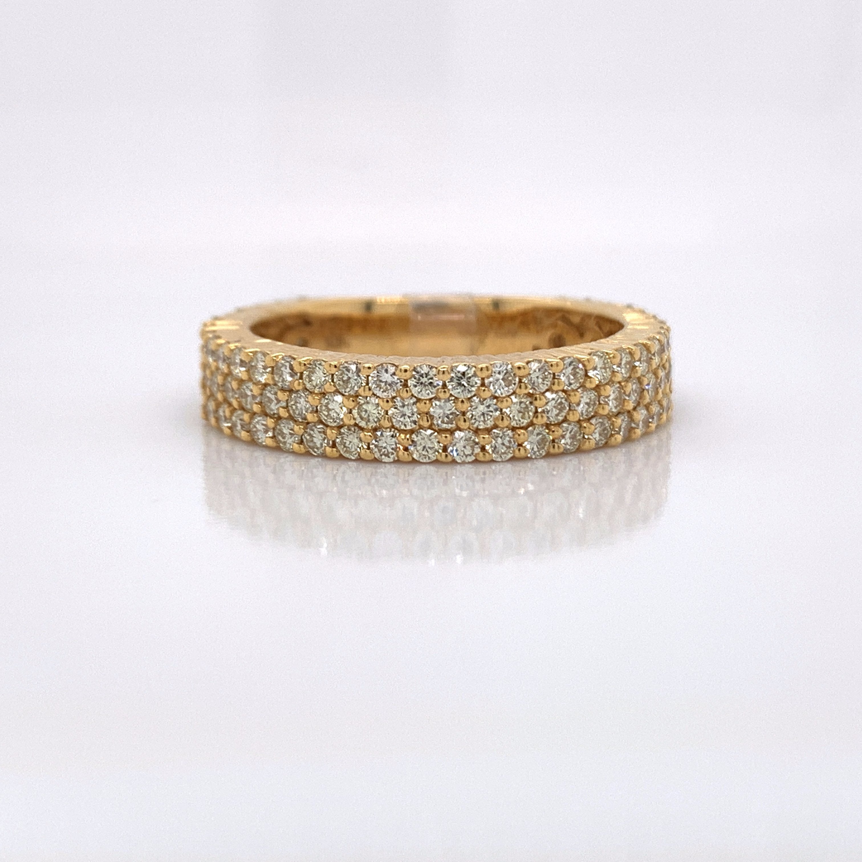 1.98CT Diamond 10K Yellow Gold Ring - White Carat - USA & Canada