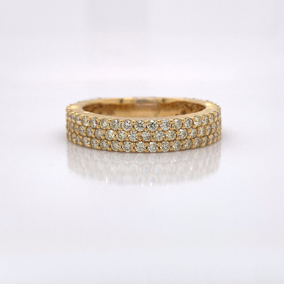 1.98CT Diamond 10K Yellow Gold Ring - White Carat - USA & Canada