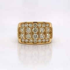 2.98 CT. Diamond 10K Yellow Gold Ring - White Carat - USA & Canada