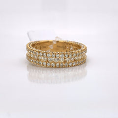 2.74 CT. Diamond 10K Yellow Gold Ring - White Carat - USA & Canada