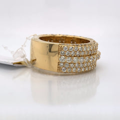 4.22 CT. Diamond 10K Yellow Gold Ring - White Carat - USA & Canada
