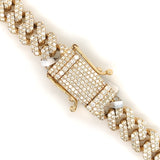 28.00 CT. Diamond Miami Cuban Chain in 14KT Gold - White Carat - USA & Canada