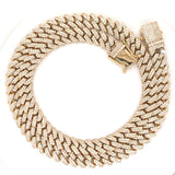 28.00 CT. Diamond Miami Cuban Chain in 14KT Gold - White Carat - USA & Canada