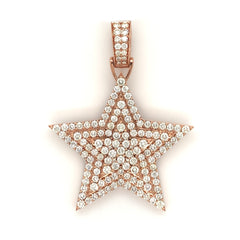 Diamond Star Pendant 10K - White Carat - USA & Canada