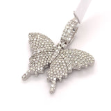 1.70 CT. Diamond Butterfly Pendant in 10KT White Gold - White Carat - USA & Canada