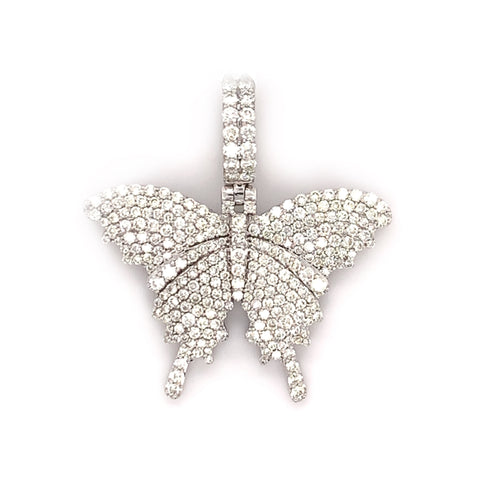 Diamond Butterfly Pendant 10K - White Carat - USA & Canada