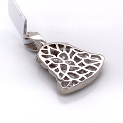 0.35CT Diamond Jesus Pendant in 14K White Gold - White Carat Diamonds 