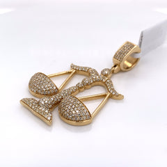 2.25 CT. Diamond Scale Pendant in 14K Gold - White Carat Diamonds 