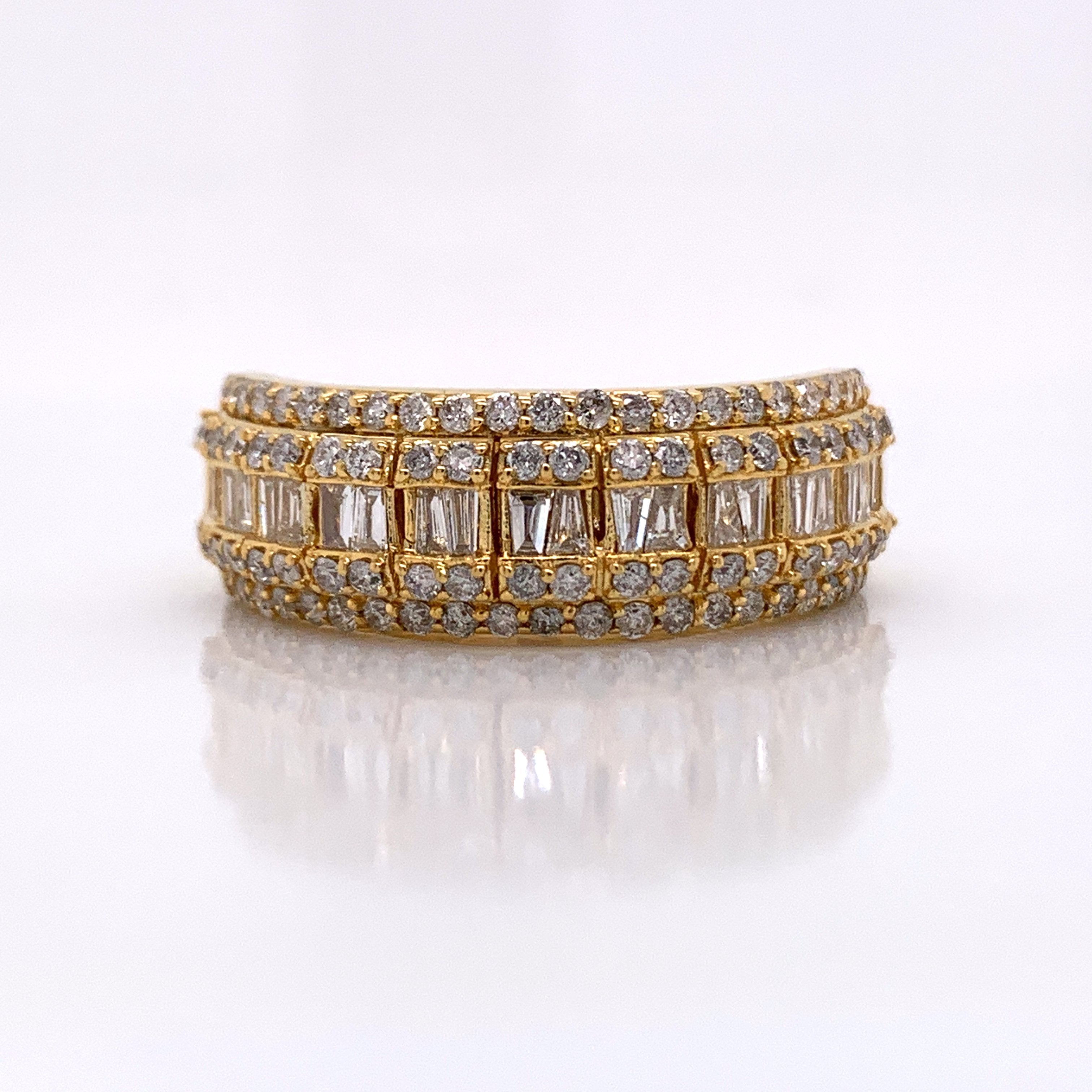 1.40CT Diamond 10K Yellow Gold Ring - White Carat Diamonds 