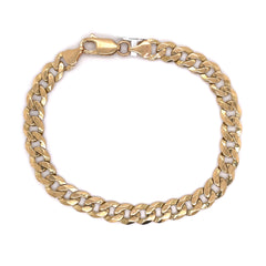 9mm Gold Cuban Bracelet 10K - White Carat - USA & Canada