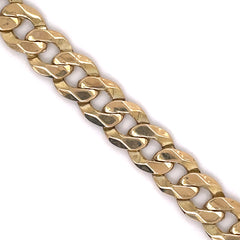10K Gold Cuban Bracelet (Regular)-9MM - White Carat - USA & Canada