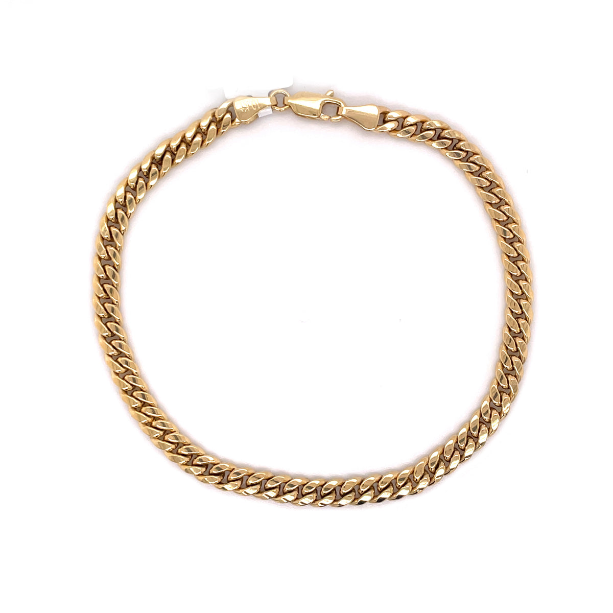 5mm Gold Cuban Bracelet 10K - White Carat - USA & Canada