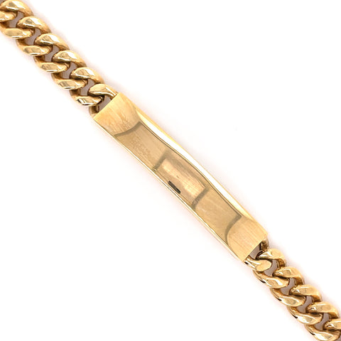 8.5mm Gold Cuban Bracelet 14K - White Carat - USA & Canada