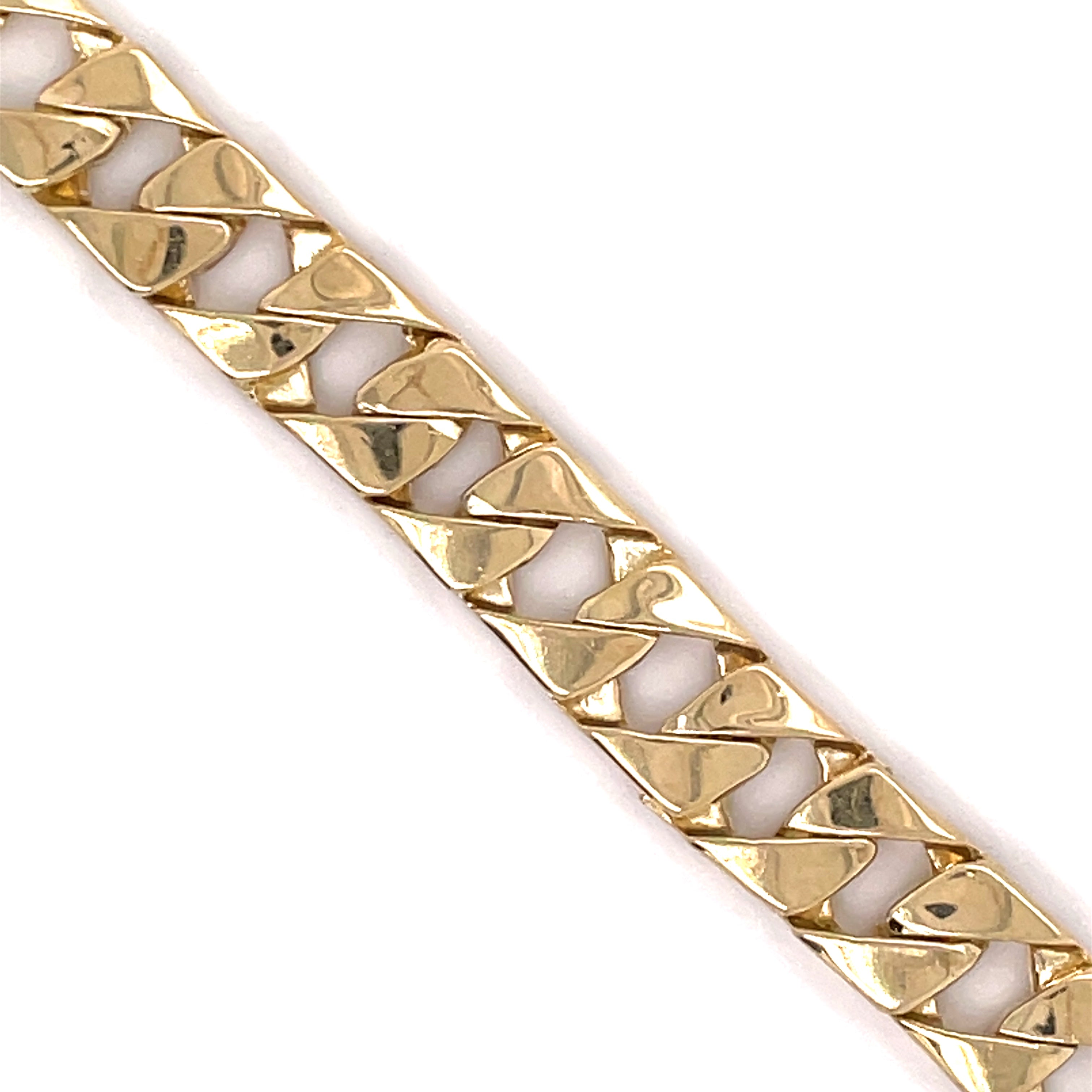 10K Gold Cuban Bracelet (Regular)-7.5MM - White Carat - USA & Canada