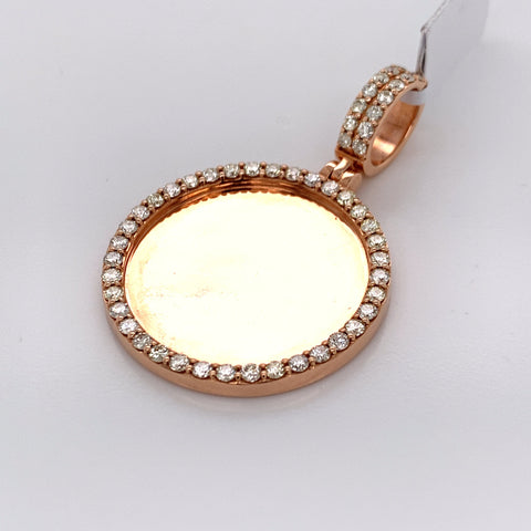 2.20CT Diamond Memory Pendant in 14K Rose Gold - White Carat Diamonds 