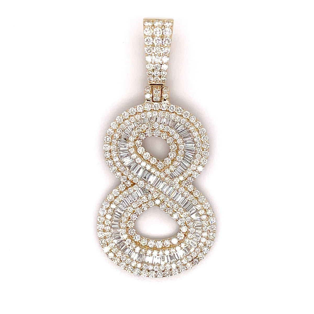 Number 8 diamond pendant Clearance