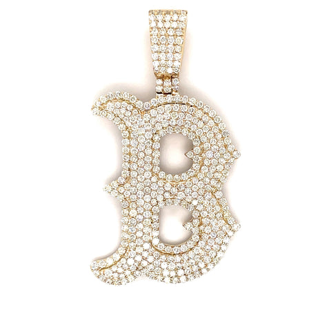 5.50 CT. Diamond Letter "B" Pendant in 10KT Gold - White Carat - USA & Canada