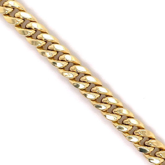 10K Gold Miami Cuban Bracelet (Regular)-8MM - White Carat - USA & Canada