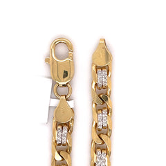 7mm Gold Fancy Link Bracelet 10K - White Carat - USA & Canada