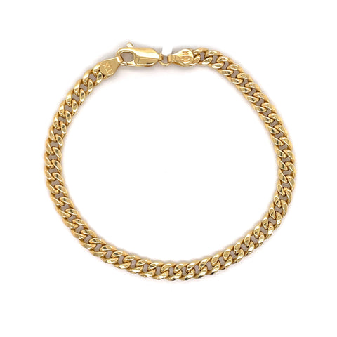 5mm Gold Cuban Bracelet 10K - White Carat - USA & Canada