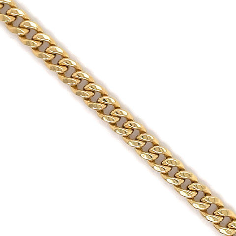 10K Gold Cuban Bracelet (Regular)-5MM - White Carat - USA & Canada