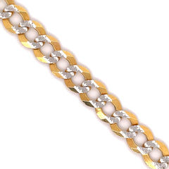14K Gold Cuban Bracelet (Regular)-8MM - White Carat - USA & Canada