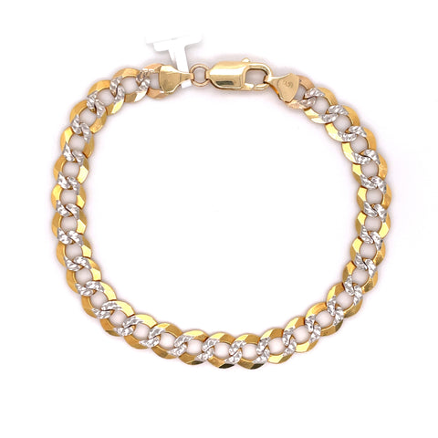 8mm Gold Cuban Bracelet 14K - White Carat - USA & Canada