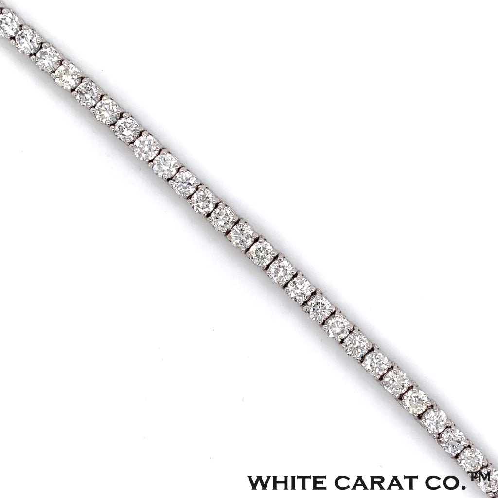 Diamond Tennis Bracelet White Gold 14K - White Carat - USA & Canada