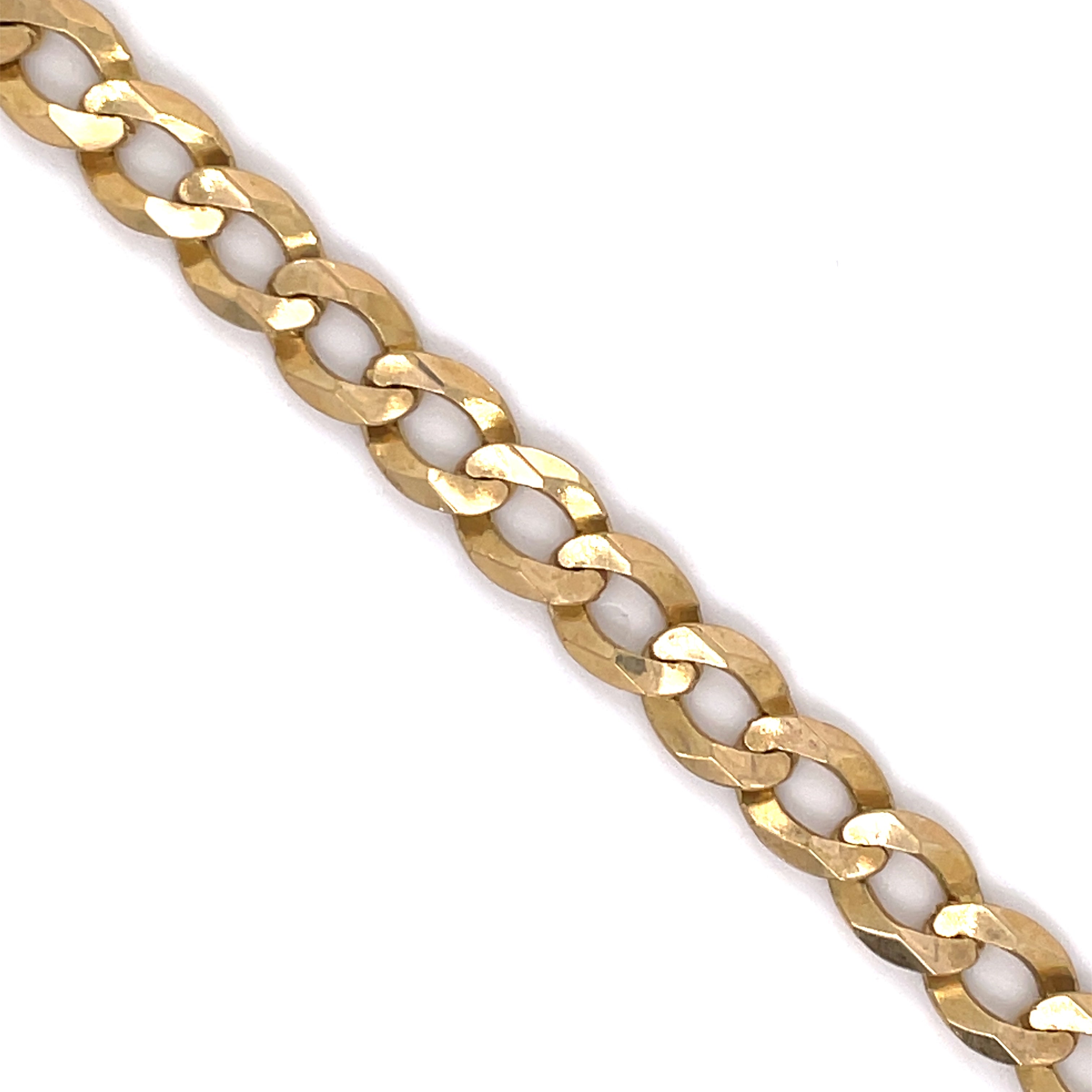 10K Gold Cuban Bracelet (Regular)-6.5MM - White Carat - USA & Canada