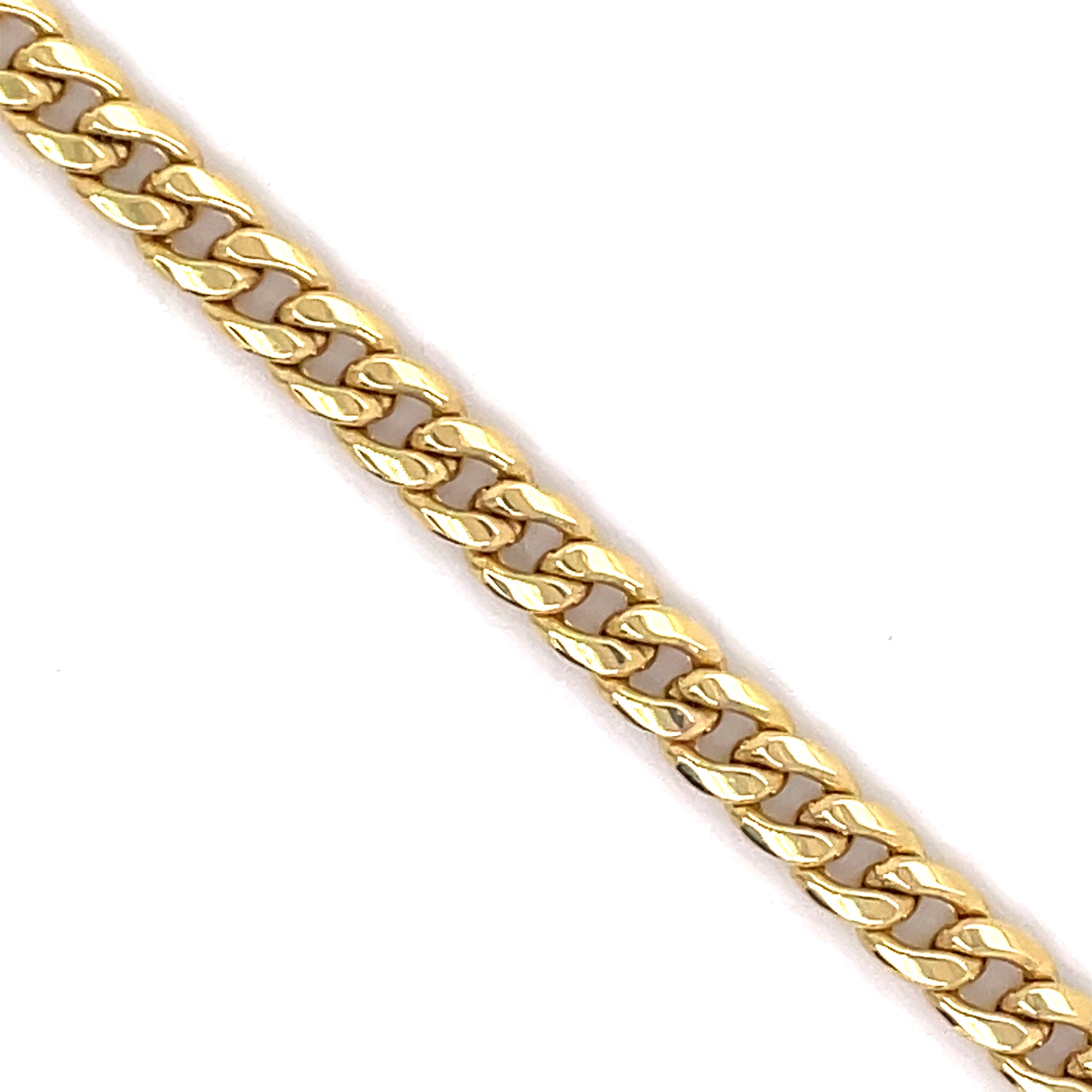 10K Gold Miami Cuban Bracelet (Regular)-5.0MM - White Carat - USA & Canada