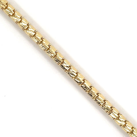 10K Gold Rounded Franco Bracelet (Regular) - 4.0MM - White Carat - USA & Canada