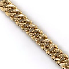 8.00CT Diamond Smooth Edge Cuban Bracelet in 10K Gold - 10mm - White Carat Diamonds 