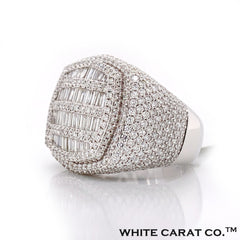 5.74 CT. Diamond White Gold Ring 14K - White Carat - USA & Canada