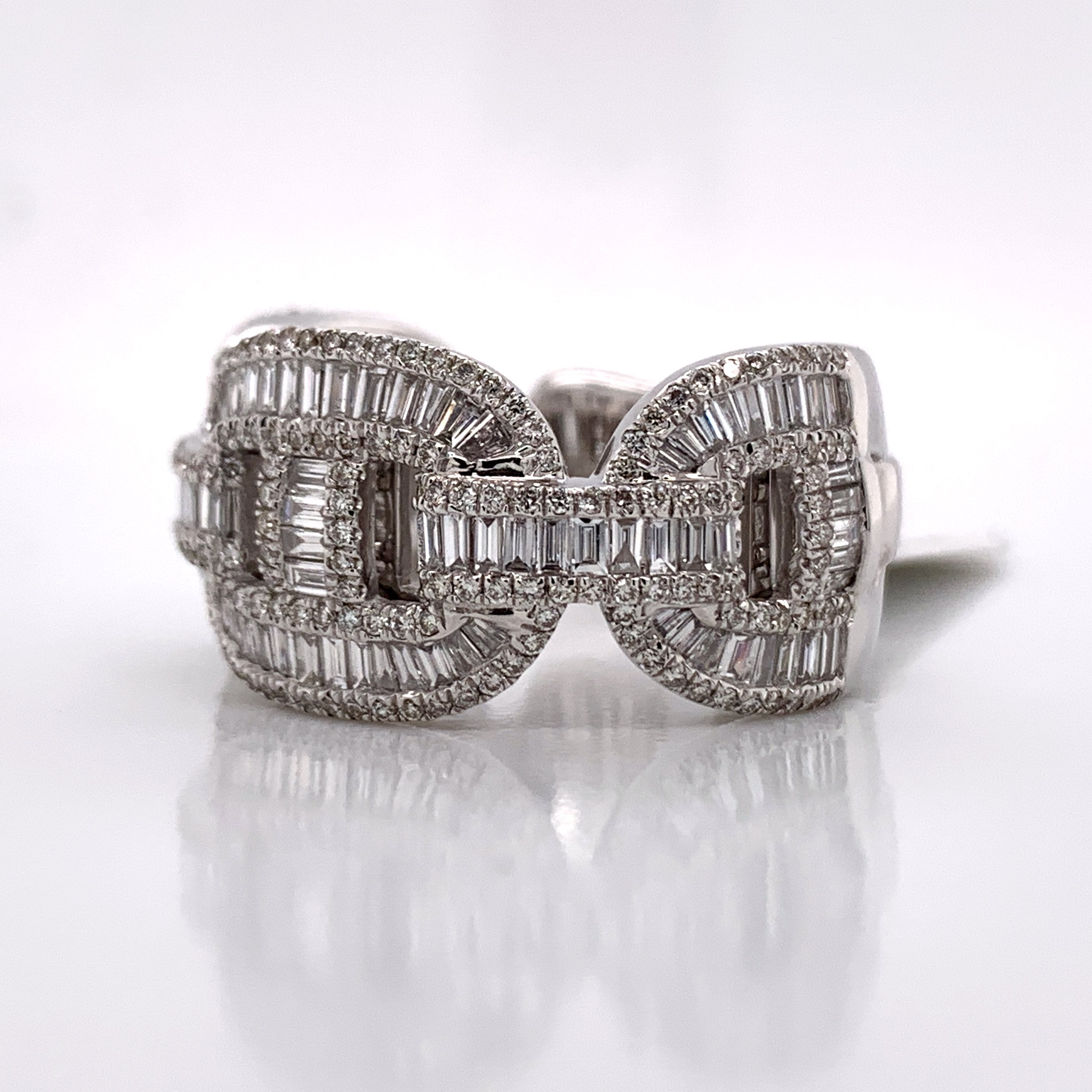 1.85CT Diamond 14K White Gold Ring - White Carat Diamonds 