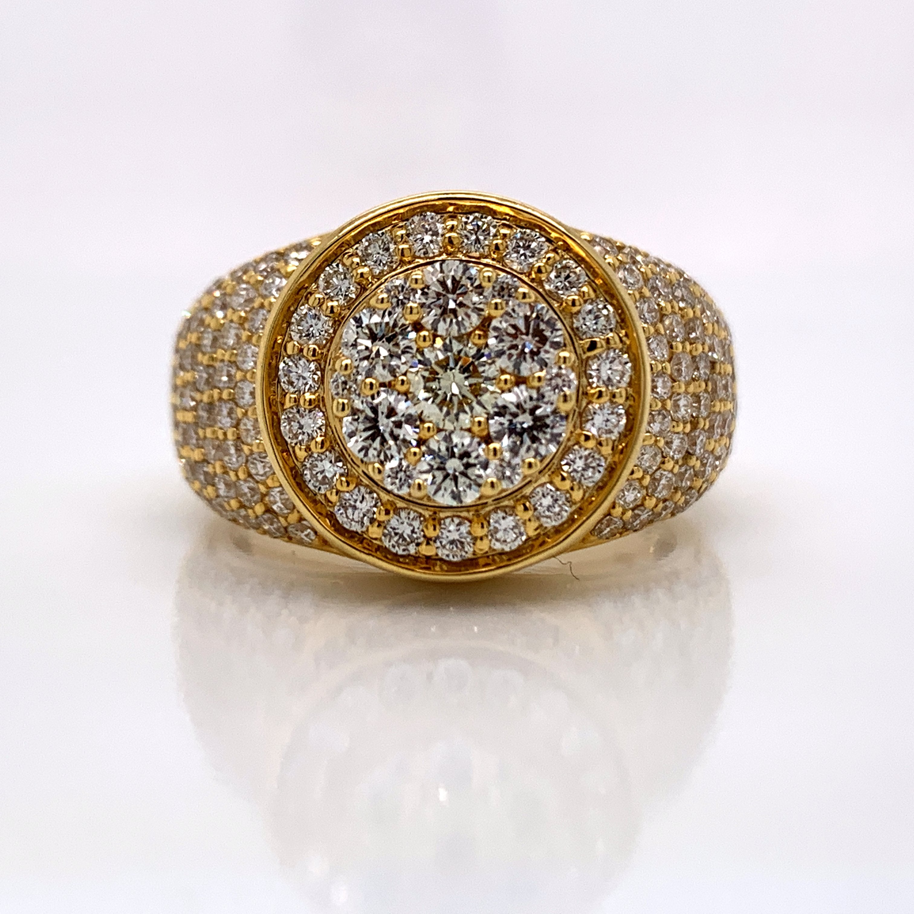 3.15CT Diamond 10K Gold Ring - White Carat Diamonds 