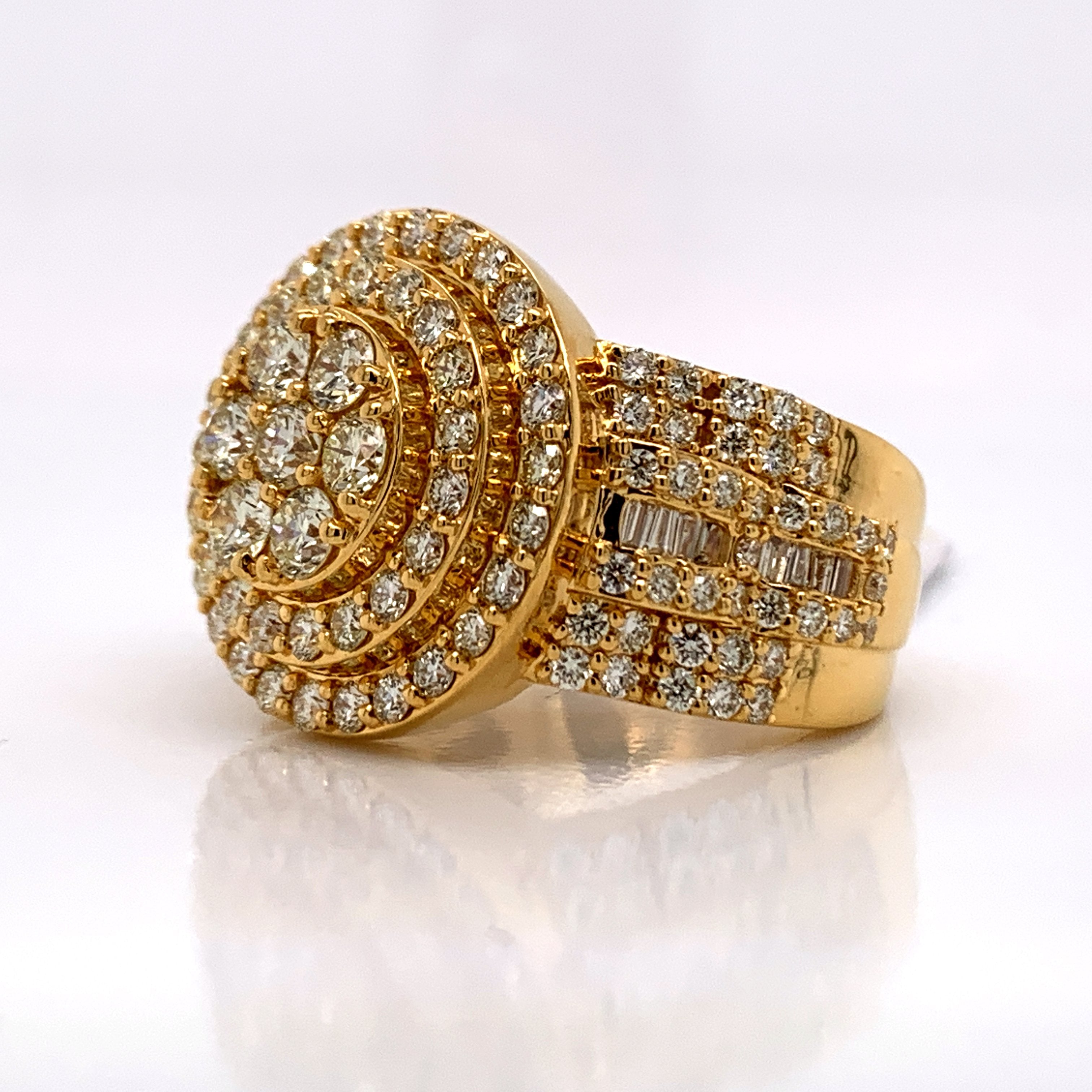 3.04CT Diamond 10K Gold Ring - White Carat Diamonds 