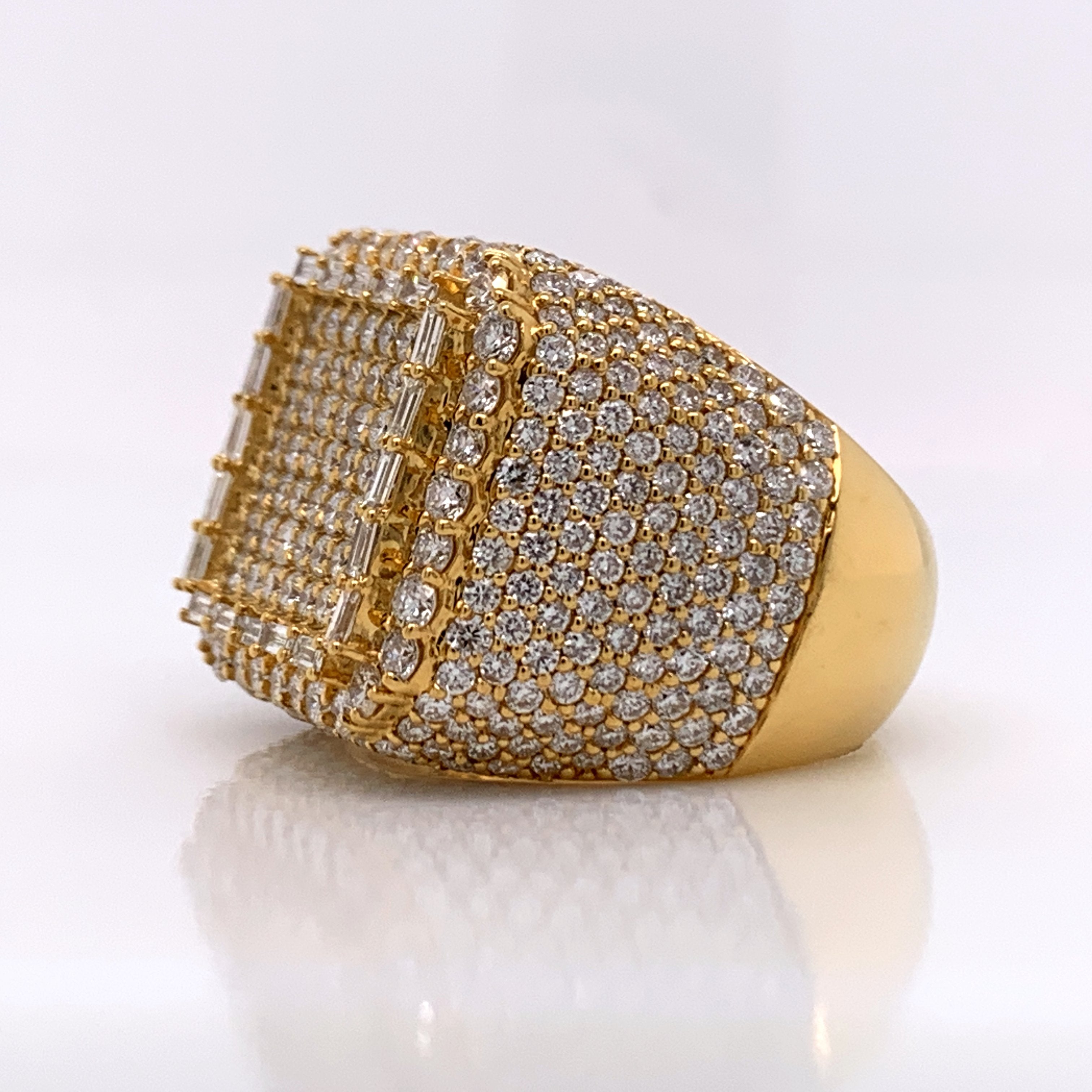 7.03CT Diamond 10K Gold Ring - White Carat Diamonds 