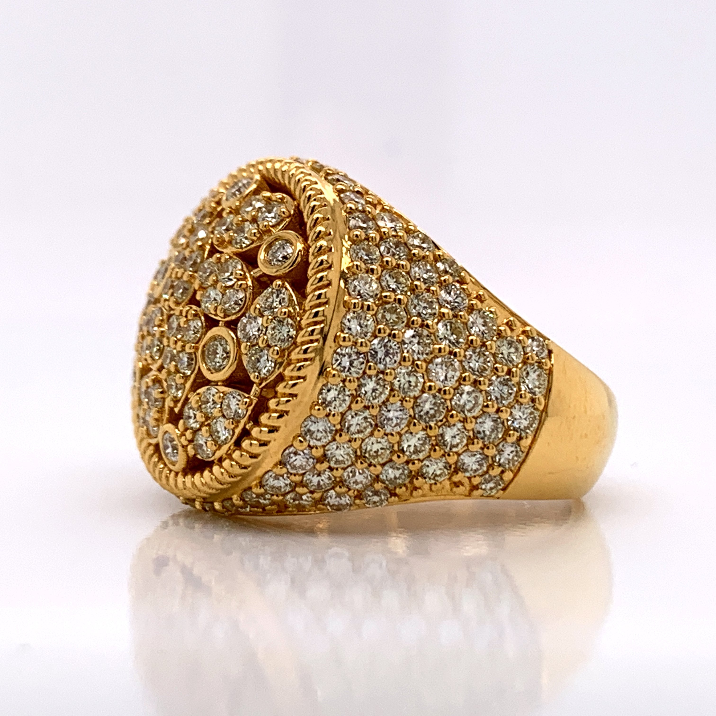 3.63CT Diamond 10K Gold Ring - White Carat Diamonds 