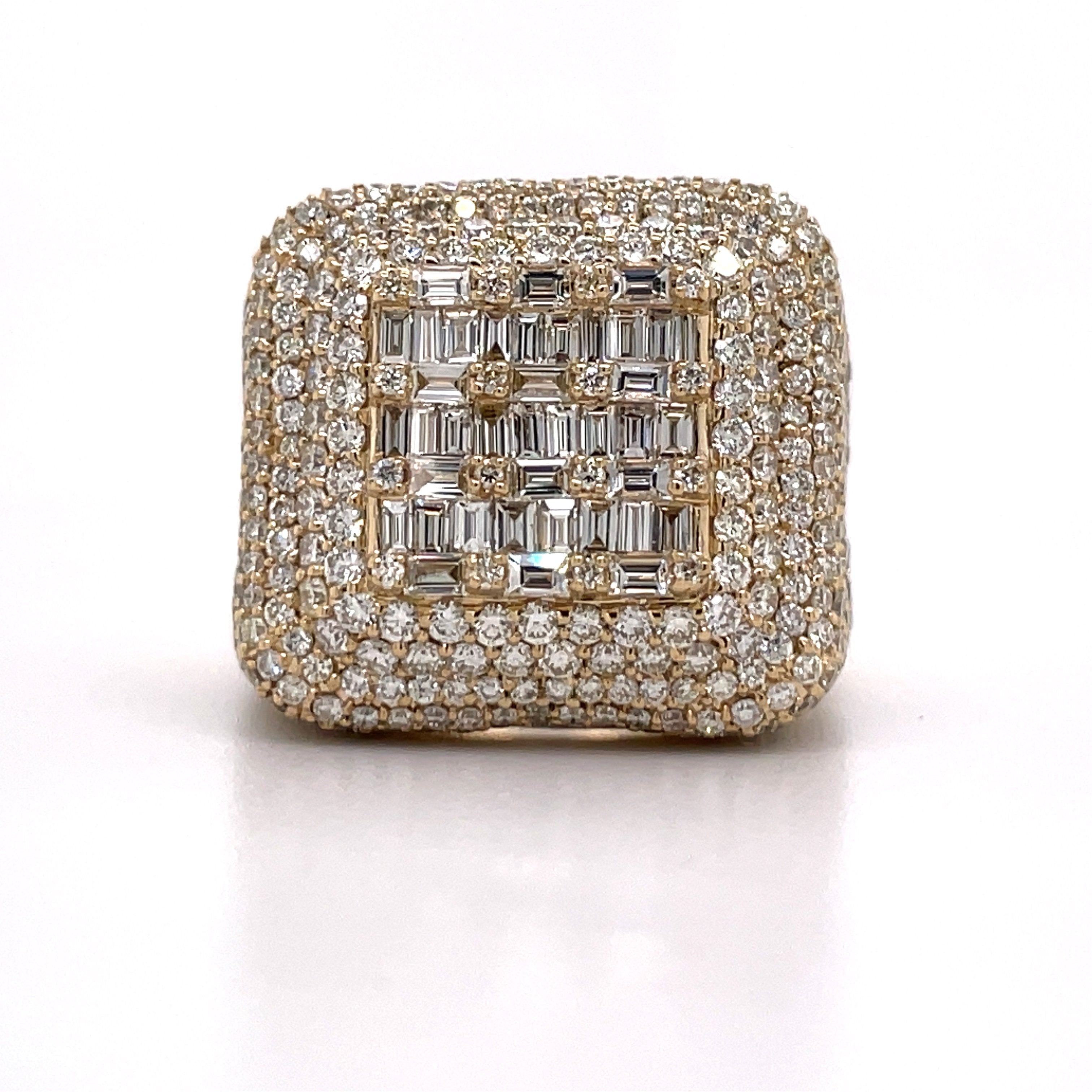 6.00 CT. Diamond Square Baguette Ring in Gold - White Carat - USA & Canada