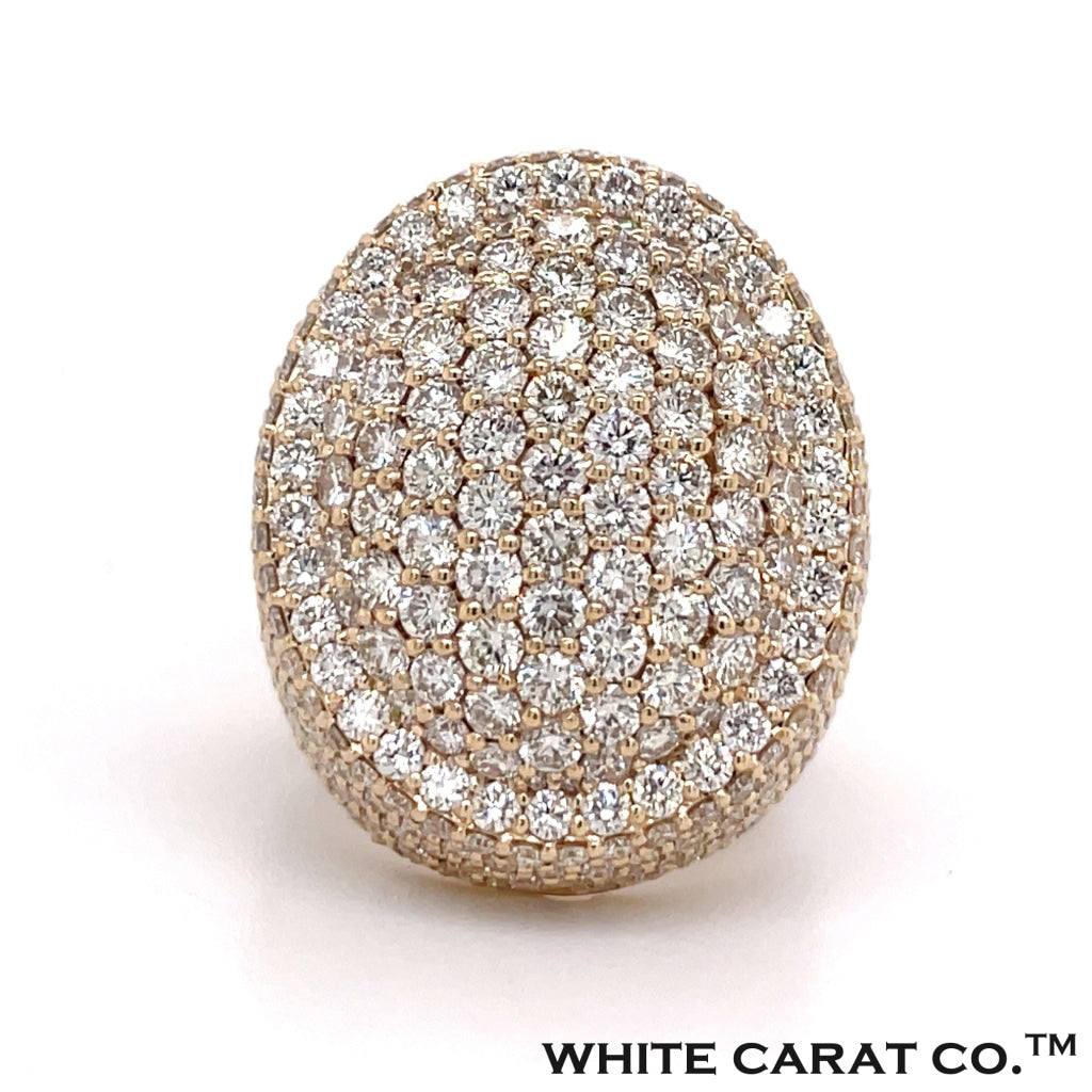 7.00 CT. Diamond Oval Ring in Gold - White Carat - USA & Canada