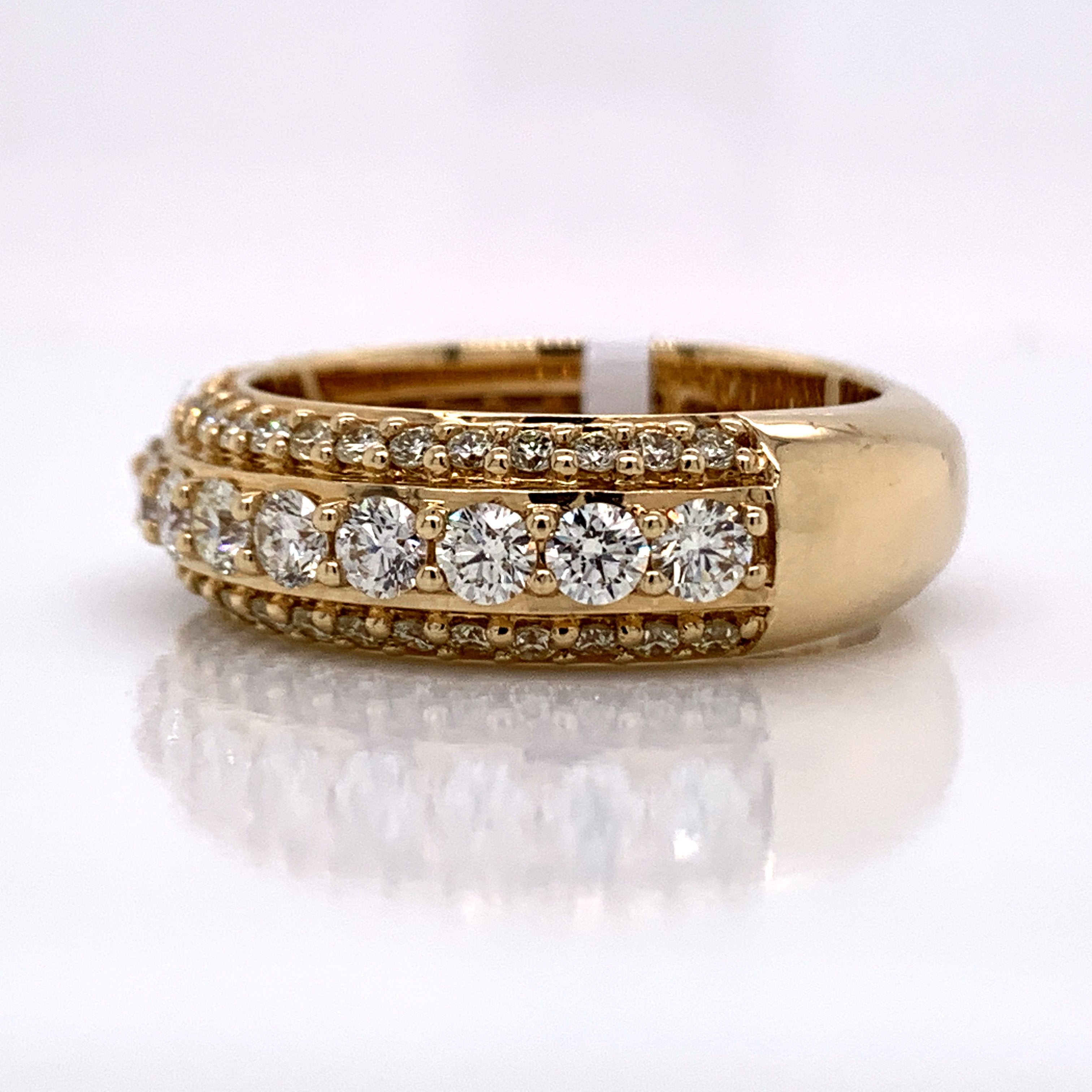 3.01CT Diamond 10K Gold Ring - White Carat Diamonds 