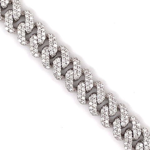 6.50 CT. Diamond Cuban Bracelet in Gold - 9.0mm - White Carat - USA & Canada